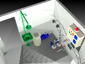 portable building mount chemical dosing plant
